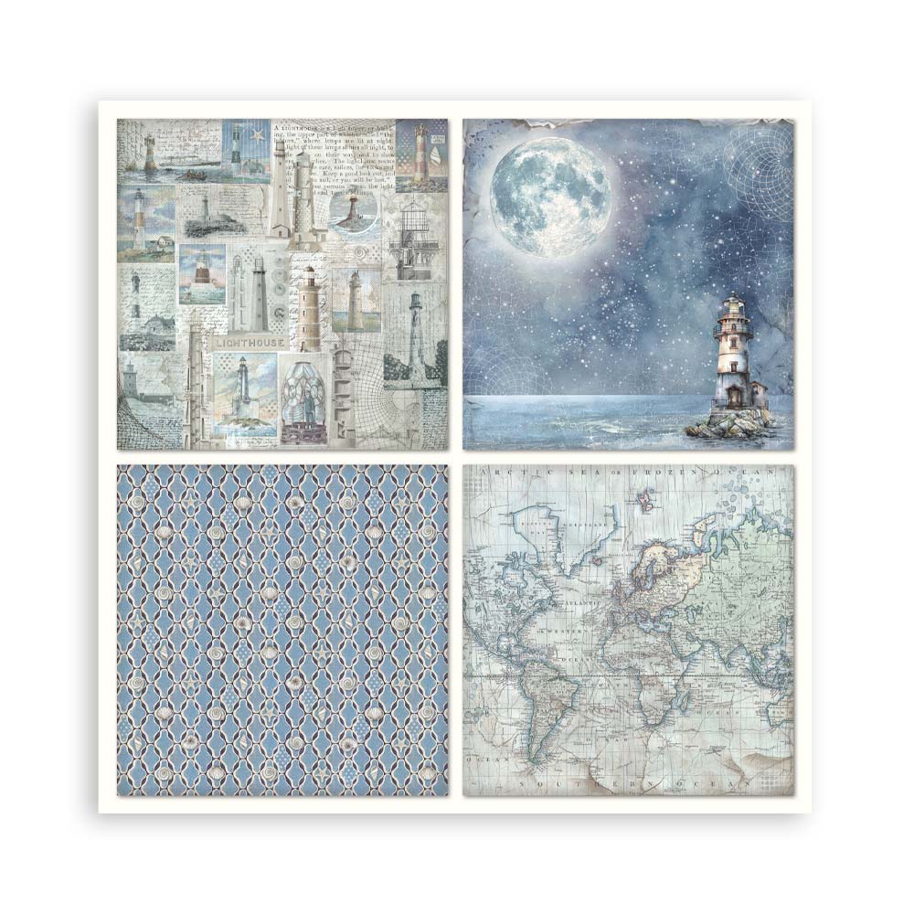 Silent Sea 12"x12" Single Faced Maxi Scrapbooking Pad