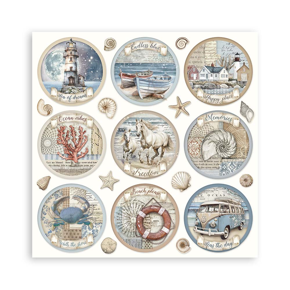 Silent Sea 12"x12" Single Faced Maxi Scrapbooking Pad