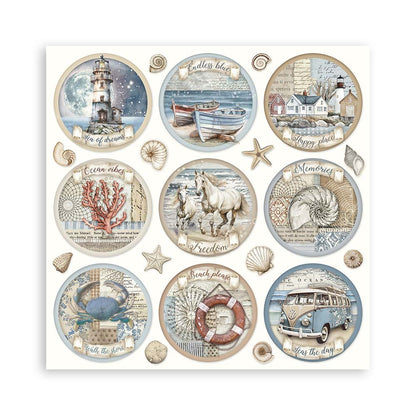 Silent Sea 12"x12" Single Faced Maxi Scrapbooking Pad