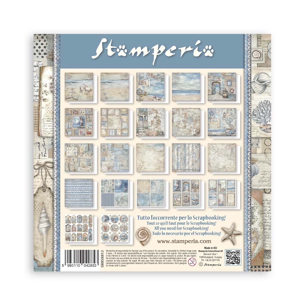 Silent Sea 12"x12" Single Faced Maxi Scrapbooking Pad
