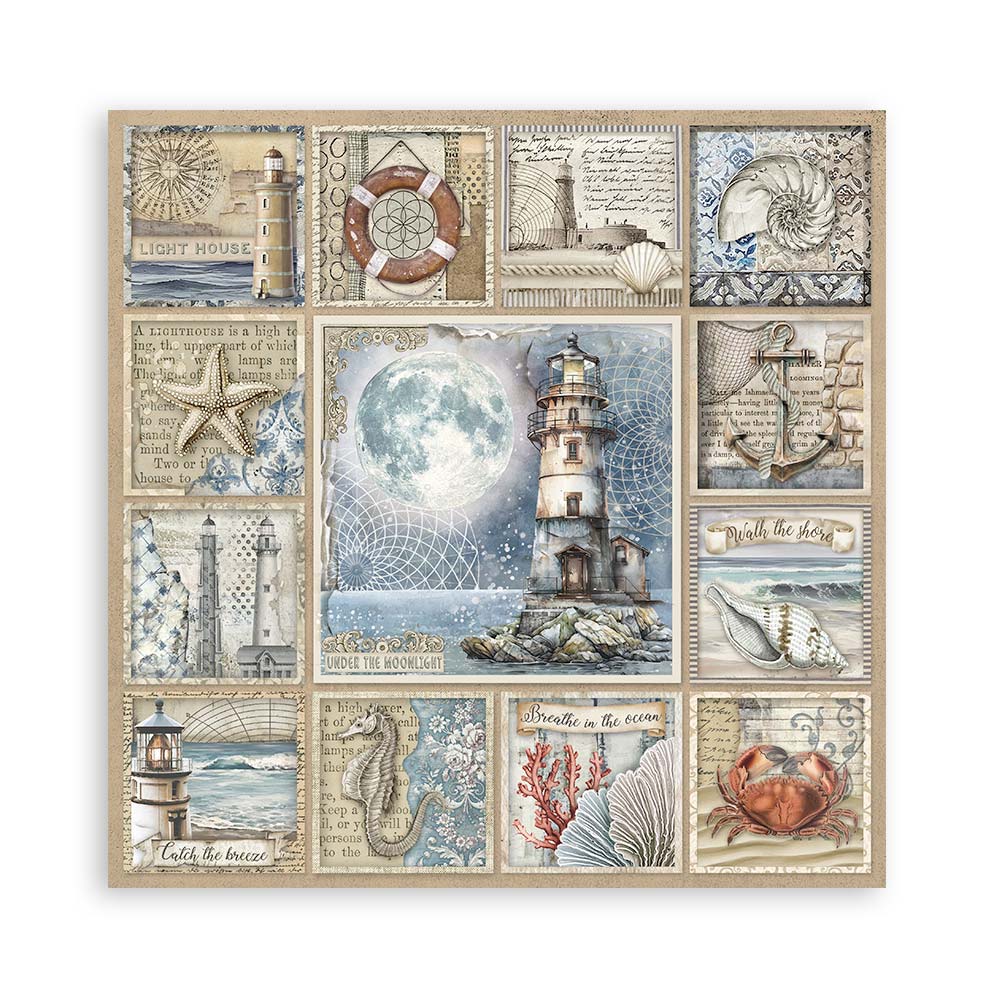 Silent Sea 12"x12" Single Faced Maxi Scrapbooking Pad