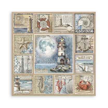 Silent Sea 12"x12" Single Faced Maxi Scrapbooking Pad