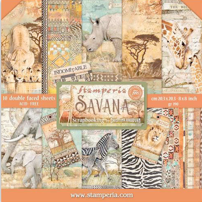 Savana 8"x8" Scrapbooking Pad