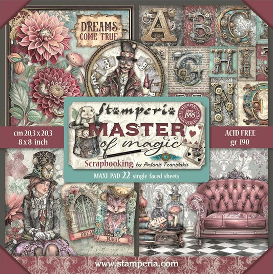 Master of Magic 8"x8" Single Faced Maxi Scrapbooking Pad