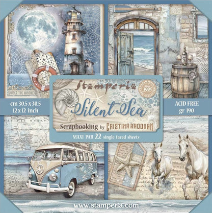 Silent Sea 12"x12" Single Faced Maxi Scrapbooking Pad