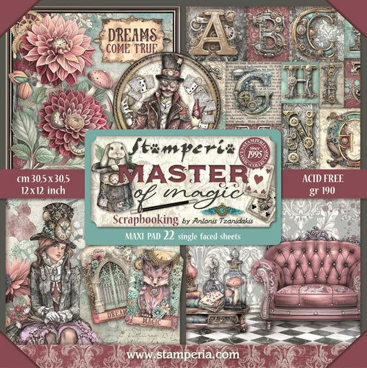 Master of Magic 12"x12" Single Faced Maxi Scrapbooking Pad